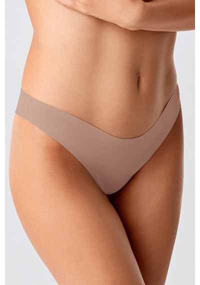 Kompedan Kadın Dikişsiz Lazer Kesim Brazilian Külot Cappuccino 9204 Sütlü Kahve