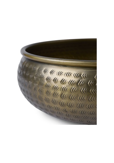 Yargıcı Yuvarlak Metal Dekoratif Kase 30x10 Cm 26knha1074n St