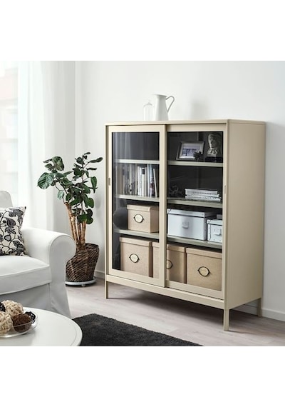 Ikea Kvarnvık Kapaklı Karton Saklama Kutusu 35 X 32 X 32 Cm Bej