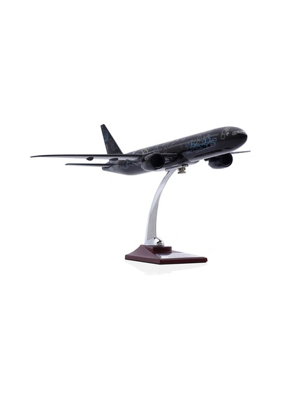 Zekupp - Maket Uçak - Boeing 777-300 1/200 - SİYAH DESENLİ ÖZEL T
