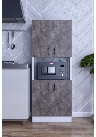 Rafineri Roma Çok Amaçlı Dolap Kapaklı Bölmeli Mikrodalga Fırın Mutfak Balkon Banyo Mdf Beyazgri Rafineri Roma Çok Amaçlı Dolap Kapaklı Bölmeli Mikrodalga Fırın Mutfak Balkon Banyo Mdf Beyazgri