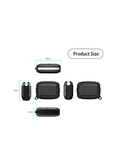 Lexroo Apple AirPods Uyumlu Pro Kılıf Airbag 10 Silikon - Lacivert