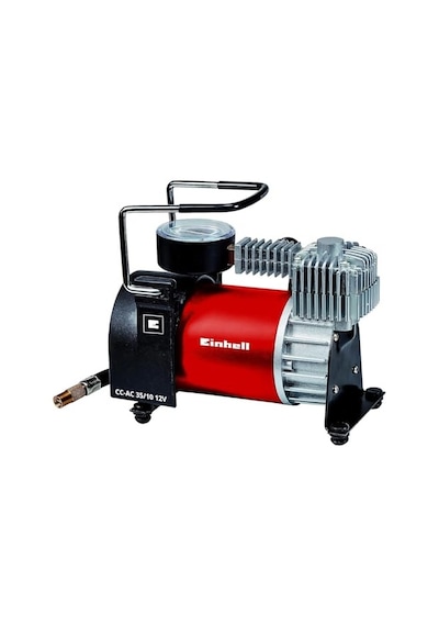 Mini Kompresör Cc-ac 35/10 12 V Maks. 10 Bar, 35 L/dak Hava Çıkışı, Çakmak Soketi İle Bağlantı, Manometre, 4 E