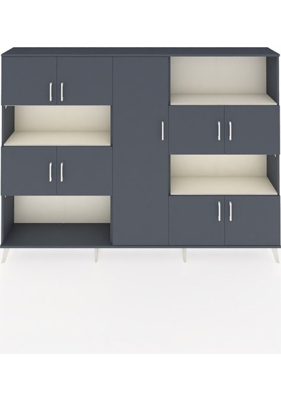 Arges Dolap 10 Raflı 9 Kapaklı 220x30x163 Antrasit-antrasit/aytaşı Antrasıt/aytası - Antrasıt Arges Dolap 10 Raflı 9 Kapaklı 220x30x163 Antrasit-antrasit/aytaşı Antrasıt/aytası - Antrasıt