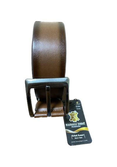 Karalı Erkek Kemer Kot Ve Kanvasa Uygun Kahve Rengi 4214-2-115 Cm 001