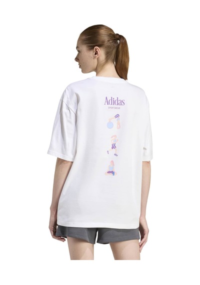 Whıte Adidas Kadın Günlük T-shirt Soft Sport Os T Jz7904 Beyaz