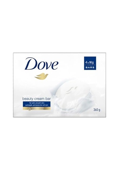 Dove Beauty Cream Bar Katı Güzellik Sabunu Original Nemlendirici Etkili, 4x90 G Acı Badem