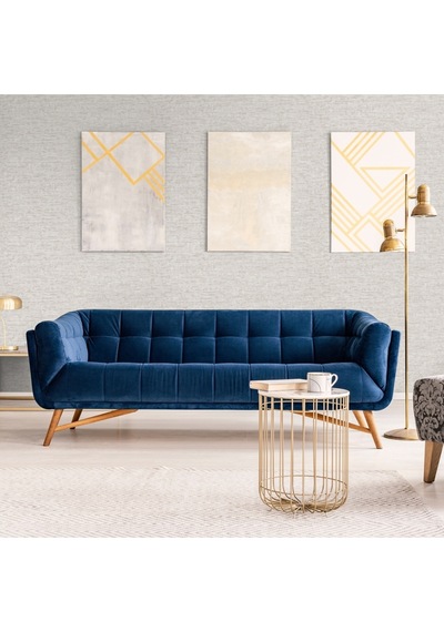 Adawall Muse Koleksiyonu- 25108-2 Açık Gri, Krem Doğal Taş Görünümlü Duvar Kağıdı 1.06x15.6m, 16.5m²