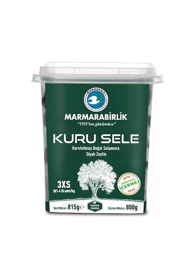 Marmarabirlik Kuru Sele Zeytin 800 Gr 3xs Ve Xs 2 Li Paket