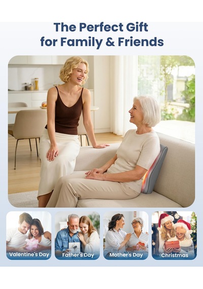 Comfıer Isı Ve Titreşimli Shiatsu Boyun Masajı, Boyun, Omuz Ve Sırt İçin Masaj Yastığı, Ev Ofiste Kullanım, Kadın Erkek Baba Anne İçin Hediyeler Comfıer Isı Ve Titreşimli Shiatsu Boyun Masajı, Boyun, Omuz Ve Sırt İçin Masaj Yastığı, Ev Ofiste Kullanım, Kadın Erkek Baba Anne İçin Hediyeler