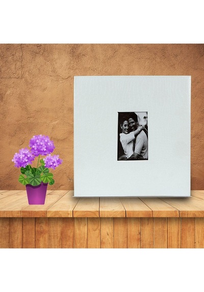 500lük Beyaz Deri Fotoğraf Albümü 10x15cm