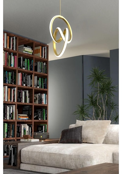 Imza Model Tekli Modern Sarkıt Led Beyaz Işık Ultra Power Led Avize Salon Mutfak Oda Hol Ledli Diğer