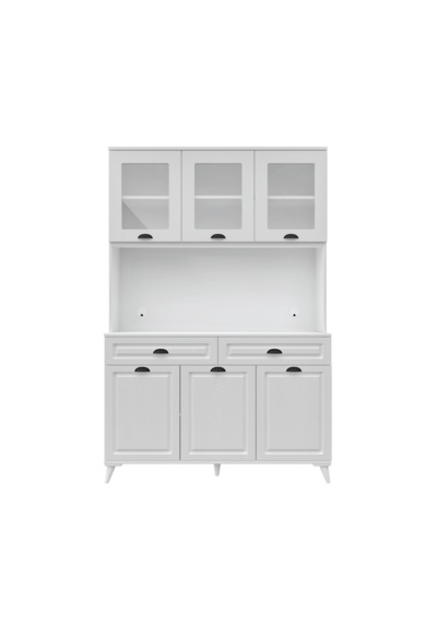 Guneystore Luna Kahve Köşesi - Mdf - 140 Cm - Ayaklı -beyaz Mutfak Dolabı - Led Aydınlatmalı Beyaz Guneystore Luna Kahve Köşesi - Mdf - 140 Cm - Ayaklı -beyaz Mutfak Dolabı - Led Aydınlatmalı Beyaz