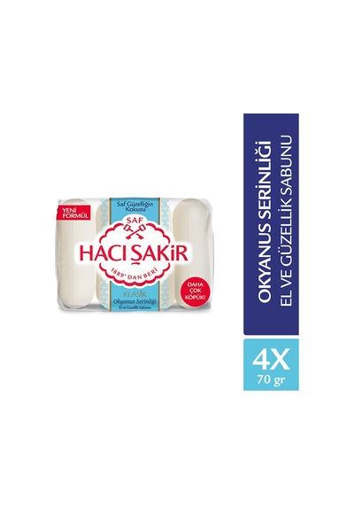 2 Adet Hacı Şakir Güzellik Sabunu Klasik 4x70 G Diğer