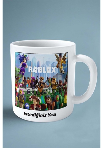 Roblox Oyun Baskılı Kupa Bardak Çift Taraflı Baskı Kişiye Özel Model 11 Beyaz