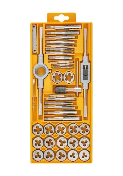 Moonshop 40 Parça Pafta Kılavuz Seti, 40 Parçalı Premium Kılavuz Ve Kalıp Seti