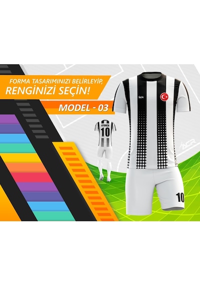 Acr Giyim Kişiye Özel Futbol Forması - Dizayn : Fiber Çok Renkli