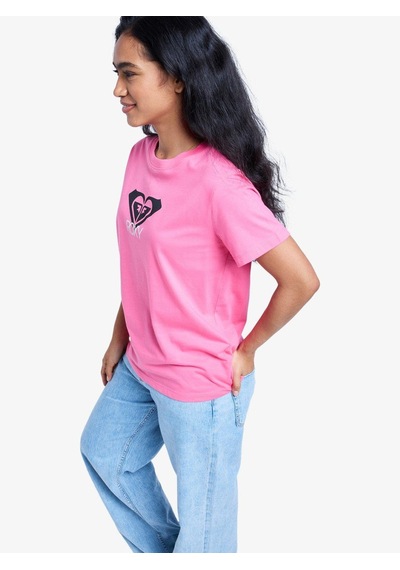 Roxy Ocean Road Art Kadın T-shirt-erjzt06015 Fuchsia Purple - Solid