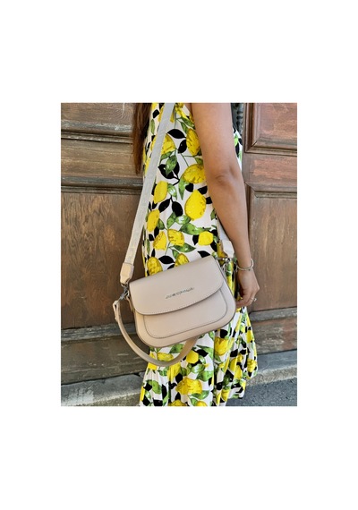 Just Polo Kadın Orta Boy Ayarlanabilir Çapraz Askılı Günlük Kullanıma Uygun El & Omuz Çantası Shoulder Bag Vizon