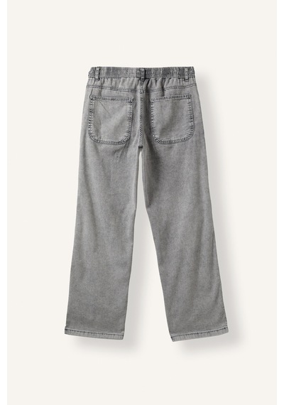 Defacto Beli Lastikli Wide Leg Jean Pantolon H8357ax26aunm18 Gri-nm18