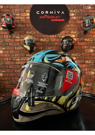 Rapıd 2 Neo Mavi-mor Kask Siyah