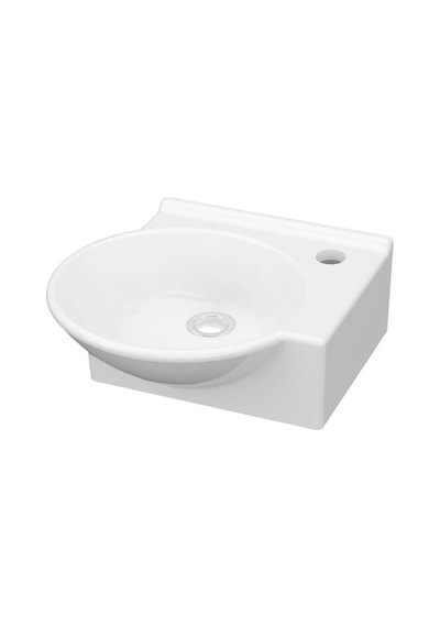 Idevit Myra Karavan Mini Köşe Lavabo 33 x 36 Sağ / Sol Sağ-Sifonsuz