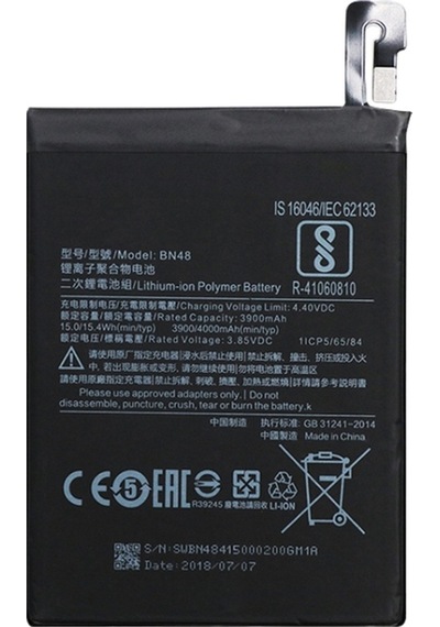 Cbtx Xiaomi Redmi Note 6 Pro Li-polimer Pil İçin Bn48 3900mah