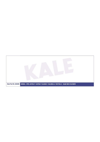 KALE 343445 KALORİFER MOTORU ASTRA F 91- VECTRA A 88-95 CALIBRA 0