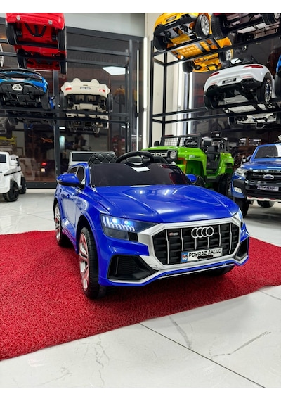 Poyraz Akülü Tabletli Audi Q5 Akülü Araba 12v 0-6 Yaş Özelplaka Lacivert