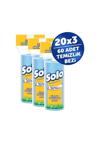 Hijyenik Temizlik Bezi 3'lü Mavi