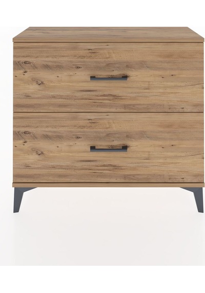 Arges Şifonyer 2 Çekmeceli 88x30x80 Çam-çam Çam