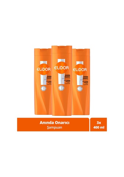 Saç Bakım Şampuanı Anında Onarıcı 400 Ml X3 Tüm Saç Tipleri