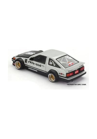 Kaido House Mini Gt Khmg218 Toyota Sprinter Trueno Ae86 Kaido Street V2 1:64 Model Araba Beyaz