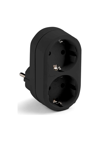 Famatel Adaptör 2â Li 16a 250v Siyah Nuevos Adaptadores