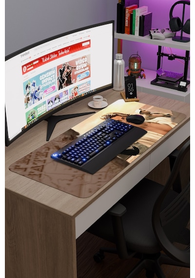Outer Banks V1 90x40 Xxl Gaming Kauçuk Kaymaz Taban Mouse Pad Fare Altlığı