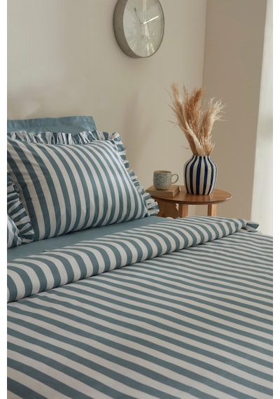 Karaca Home Ripple Çift Kişilik Nevresim Takımı Mavi
