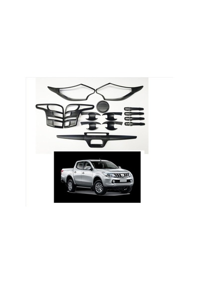 Autogp Mitsubishi L200 Dış Kaplama Seti Siyah Set Full 2015+ Mt-512626