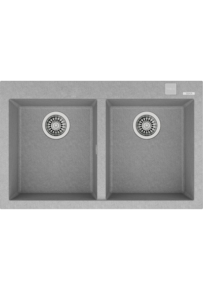 Teka Forsquare 790 Tg Çift Hazneli Tegranite+ Eviye - Stone Grey - 115260015