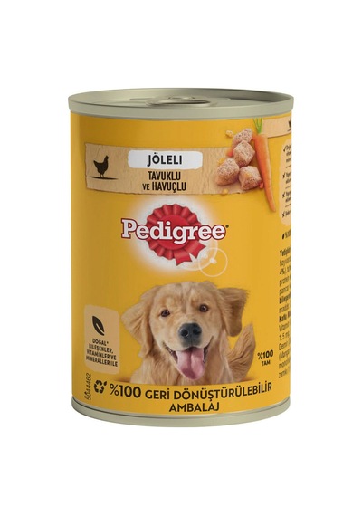 Pedigree Tavuklu Konserve Yaş Mama 400 G - 4 Adet Tarı