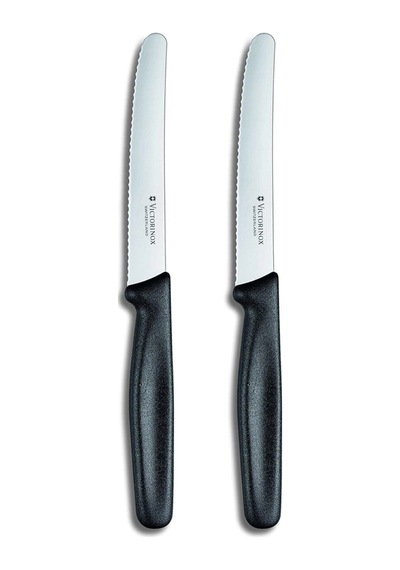 Victorinox 2 Adet 11 CM Bıçak 2 Li Set Siyah