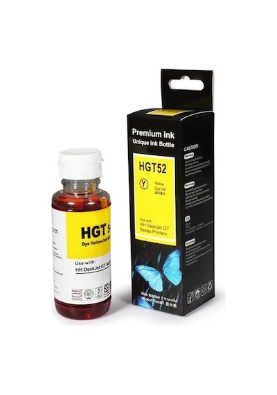 Hp M0h56ae-gt52 Uyumlu Sarı Mürekkep Kartuşu 5.000 Sayfa-90 Ml
