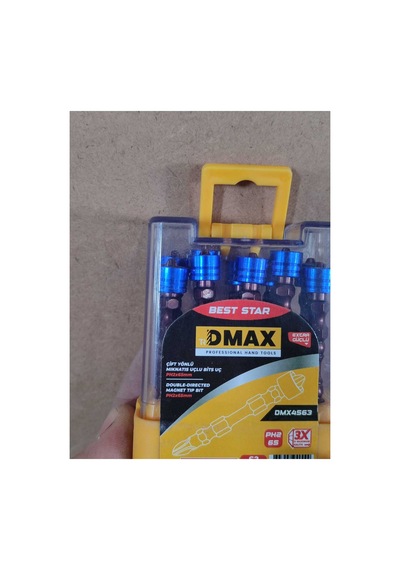 Çift Yönlü Vida Yıldız Matkap Vidalama Ucu 10 Adet Mıknatıslı Çelik Bits Uç Pz2 65 Mm S2 Çeliği