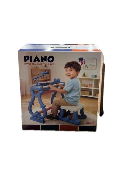 Mey İthalat Urt033-002 Ayaklı 37 Tuş Piano Org - Mavi