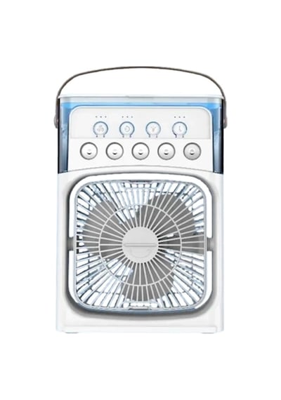 Mini Klima Fan Usb'li, 7 Renk Gece Işığı, 3'ü 1 Arada Fonksiyon
