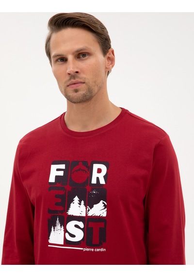 Pierre Cardin Erkek Bordo Pijama Takım 50322655-900 Bordo