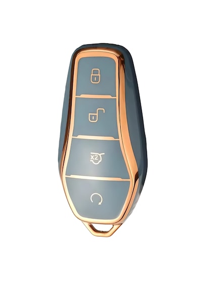 Autohan Keys Byd Atto 3, Seal U Anahtar Kılıfı Gri Gold Altın