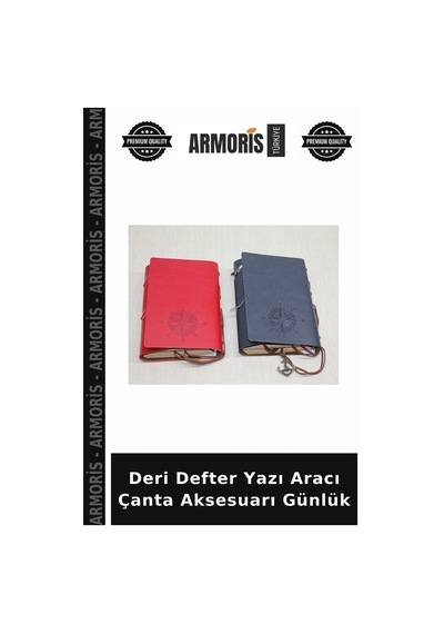 Deri Defter Yazı Aracı Çanta Aksesuarı Günlük Çok Renkli