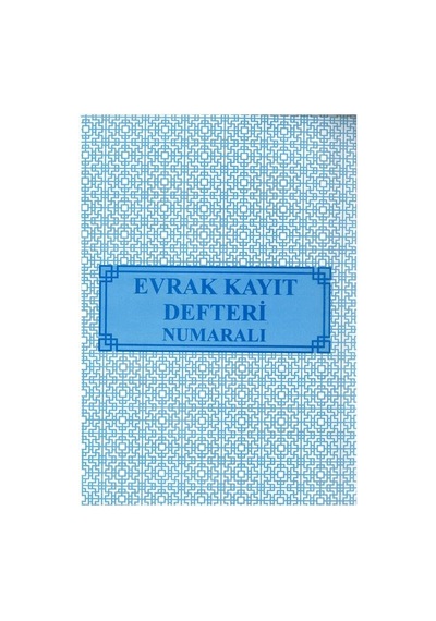 Evrak Kayıt Defteri Numaralı 22x32 Gelen - Giden 40 Yaprak Artlantis Evrak Kayıt Defteri Karton Kapak 1 Adet