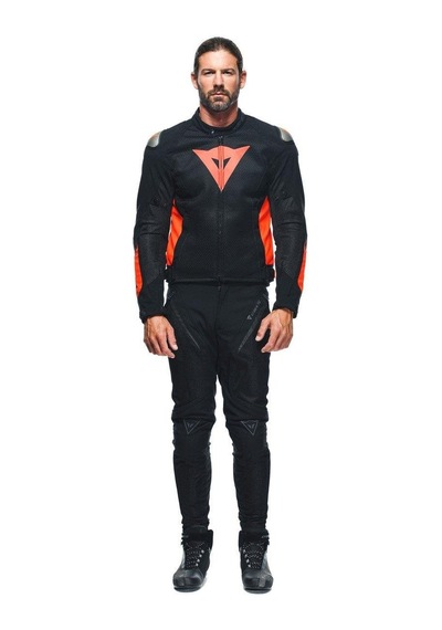 Dainese Energyca Air Black Fluo Red Tekstil Mont