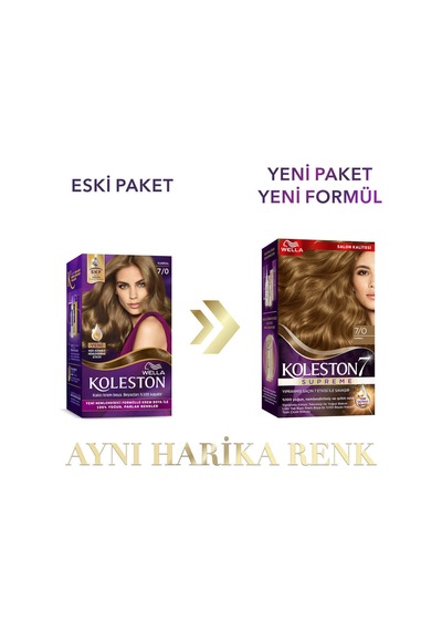 Koleston Supreme Kit Saç Boyası 7/0 Kumral